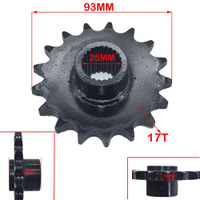 Front 530 Chain Sprocket Cog 24T Gear 14T 15T 16T 17T Teeth For Gy6 125cc 150cc Quad Dirt Pit Bike A