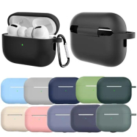 Silicone Cases With Hook Cover For Apple Airpods Pro 2 gen Shockproof Wireless Earphones Cover For airpods pro 2 case Box Bags