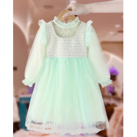 DRESS USIA 4 TAHUN TWEED KUPU-KUPU TILE PREMIUM IMPOR