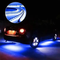 JIAMEN Lampu LED Strip DIY RGB Mobil - Penerangan Estetik Futuristik IH Hitam