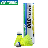 Yonex High Quality Mavis 300 Badminton Durable 6 Piece Nylon Balls Championship Badminton Training Badminton Indoor And Outdoor
