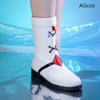 AGCOS Arknights Skadi the Corrupting Heart Cosplay Shoes Woman Winter Boots