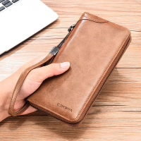 Wallet   Men   Zipper Wallet Long Wallet Men's Wallet Card Holder Large-Capacity Handbag Multiple Card Slots Handbag