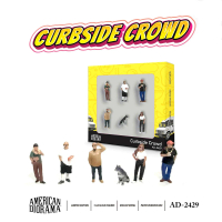 Figure Set: Curbside Crowd 1:64 (AMERICAN DIORAMA)