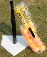 【HIDO樂樂棒球】團體練習組(組合一)(含重型打擊座×1、球棒×2、球×10、透明防水袋)