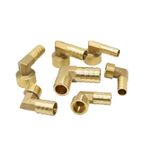 12/14/16/19mm Brass Hose Barb Connector Elbow 1/2 Male Female Thread Coupler Copper Water Oil and Air Pipe Fitting