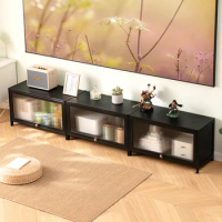 Display Cabinet TV Table Cheaper Board Black Retro Stand TV Table Modern Luxury Glass Muebles Salon Moderno Home Furniture