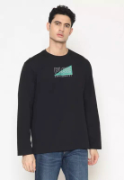 Police Denim POLICE T-Shirt Cotton Combed Lengan Panjang Pria 207280083