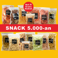 SH768 [BELI 6 GRATIS 1] Aneka Cemilan Juara Snack Serba 5.000 Keripik Kacang Kue Kering Astor Basren