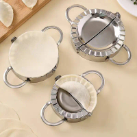 Pembuat Dumpling keluli tahan karat Dumpling Skin Mold Ravioli Maker tekan Pie membuat Press Wrapper