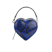 กระเป๋า Tiny Heart หนังงู สี Electric Blue