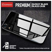 COPPER Samsung A02 - Premium Glass Case | Glossy Black