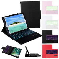 Litchi Cover with Keyboard for IPad 10.2 Inch 2019 Case PU Leather Tablet Backlight Wireless Keyboard Cover for IPad 7th Gen