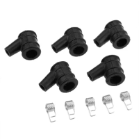 5Set Chainsaw Spare Parts Ignition Coil Cap+Springs 2Stroke For 4500 5200 5800 Chainsaw Parts