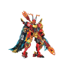 Mythological Battle Wu Wu Air Cow Lubu God of War Large Mecha Assembled Small Particle Building Bloc