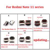 10pcs USB Charging Port For Xiaomi Civi Redmi K50 10C Note 11 E Pro/11S/11E/11Pro/Note11S/Note11 Pro+/Pad 5 Charger Connector