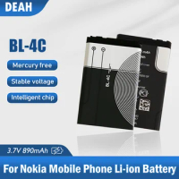 New 3.7V 890mAh BL-4C BL4C BL 4C Replacement Phone Battery For Nokia 6100 6125 6136 6170 6300 6301 6102i 7200 Li-ion Battery