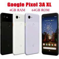 Original Unlocked Google Pixel 3a XL 6.0" Snapdragon 670 Octa Core Mobile 4GB RAM 64GB ROM Cell Phone NFC 12.2MP 8MP Smartphone