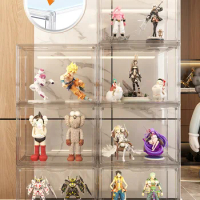 Clear Display Case Dustproof Storage Box Containers Organizer Bag Show Box for Figures/Toys/Collectibles/Gundam/Car Model/Lego
