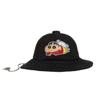 【OUTDOOR】Crayon Shinchan蠟筆小新帽子造型零錢包-黑