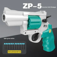ZP-5 Shell Throwing Soft Bullet Toy Gun Foam Ejection Toy Foam Darts Pistol Manual Airsoft Gun For Kid Adult CS Game