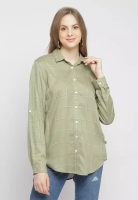 C2 Outfitters C2 Hengzu Green Casual Shirt