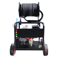 40LPM 150Bar gasoline engine high pressure cleaner 15 horsepower 2180PSI sewer cleaning machine sewage water pipe cleaning mach