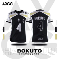 Haikyuu Fukurodani Bokuto Anime t-Shirts 2024 New Summer Casual Jersey Round Neck Top