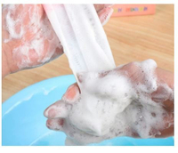 FC011手工皂起泡網 香皂袋 洗臉肥皂袋(顏色隨機)