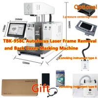 TBK-958C Laser Back Cover Separator Engraving Marking Machine Auto Focus Remove Frame Separate Mobile Equipment with Smok Device