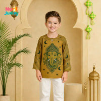 Children's Holiday Collection of Ethnic Kurta, Suitable for Celebration Wear Latest Indian Boys Ethn