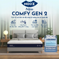 Nệm Foam NOOZ Comfy Gen 2 25cm Đệm Cao Su Thiên Nhiên Và Tầng Foam 7 Vùng Nâng Đỡ NOOZ Home Goods