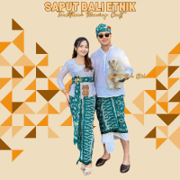 Set Saput Blanket Pasangan | Kamen | Saput Bali | Saput Blanket | Udeng | Busana Bali | Busana Adat