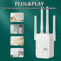 300M Wireless Wi Fi Router WiFi Repeater Signal Booster Dual-Band 2.4G 5G WiFi Extender WiFi Amplifier Extender