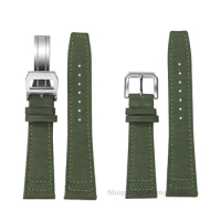 20mm 21mm 22mm High Quality Nylon Canvas Watchband for IWC PILOT Portugal Fabric Watch Strap Cowhide Wrist Belt