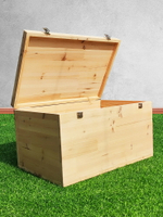 實木大木箱子收納整理儲物書房復古杉木鎖扣長車載可定制木質箱子