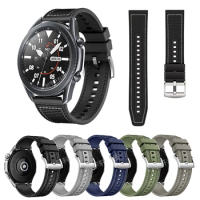 For Samsung Galaxy Watch 3 45mm Strap 22mm Nylon Silicone Band For Samsung Gear S3 Frontier/Watch 46mm Men Bracelet Accessories