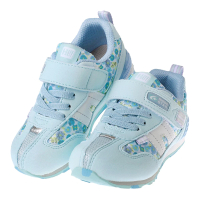 【MOONSTAR 月星】日本Hi系列碎花淡藍色兒童機能運動鞋(I3C269B)
