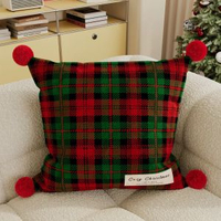 全城熱賣 - 【聖誕限定】沙發抱枕靠墊客廳紅色氛圍裝飾靠墊高級臥室床頭靠枕