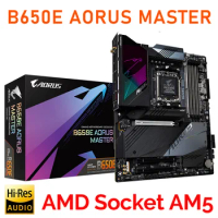 AMD Socket AM5 Gigabyte B650E AORUS MASTER Mainboard ATX B650E Motherboard DDR5 support for AMD Ryzen 7000 Series Processors NEW