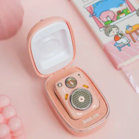 Divoom Beetles Sakura Pink Mini Bluetooth Speaker FM Radio Outdoor Portable Smart Wireless Speaker TF Card Subwoofer Gift