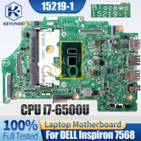 15219-1 For DELL Inspiron 7568 Notebook Mainboard 0FX71J SR2EZ i7-6500U Laptop Motherboard Full Tested