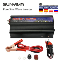 SUNYIMA 1000W Pure Sine Wave Inverter DC To AC 50HZ Power Inverter Booster Voltage Transformer Converter 12V 220V