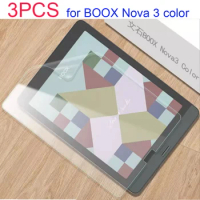 3PCS Soft PET screen protector for ONYX Boox NOVA 3 color 7.8'' ereader ebook reader protective film