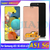 6.5'' Super AMOLED For Samsung A51 5G A516F LCD Display Touch Screen Digitizer Frame Assembly For Samsung A516 LCD A516B A516U