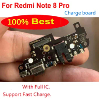 Best New Full IC USB Charge Board For Xiaomi Redmi Note 8 Pro Note8 pro Charging Port Connector Charger Phone Flex Cable Plate