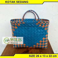 Wilis Plastik Tas Anyam Hampers READY STOCK Bahan Plastik Strapping Tebal Parcel Souvenir Hajatan Ko