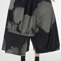 XITAO Asymmetrical Patchwork Skirt Personality Fashion Loose Contrast Color Print Women 2023 Summer New Women Skirt WLD11273