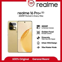 HP Realme 16 Pro+ Ram 12GB Internal 512GB Garansi Resmi Master Gold