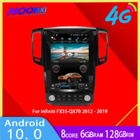 Android 10 For Infiniti QX70 2012-2019 Car DVD Multimedia Player Radio IPS Screen Audio Wireless GPS Navigatie 2Din Head Unit